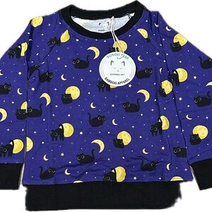 2T Popoki Black Cat Sweater